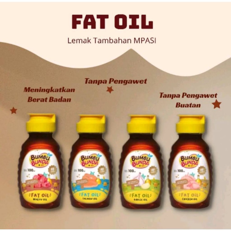 

Bumbu Bunda Fat Oil Lemak Tambahan Chicken/Wagyu/Salmon 100ml