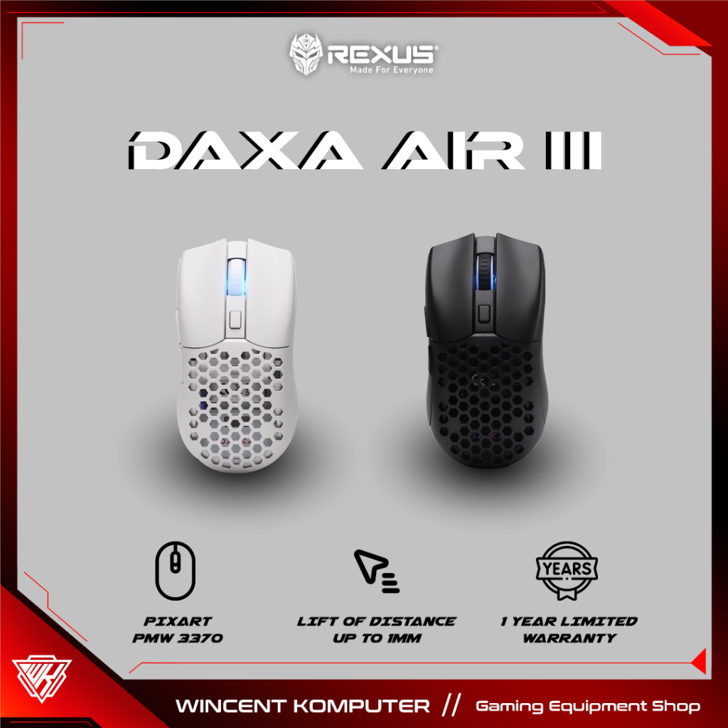 Rexus PRO Mouse Wireless Gaming Daxa Air III / Daxa Air 3