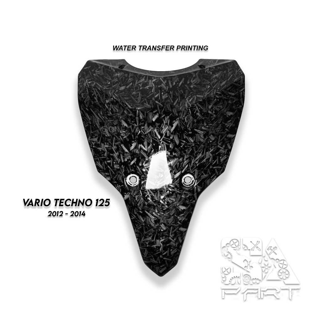 DASI PANEL DEPAN CARBON FORGED VARIO BOHLAM OLD / DASI DUDUKAN PLAT VARIO TECHNO 125 CARBON FORGED 2