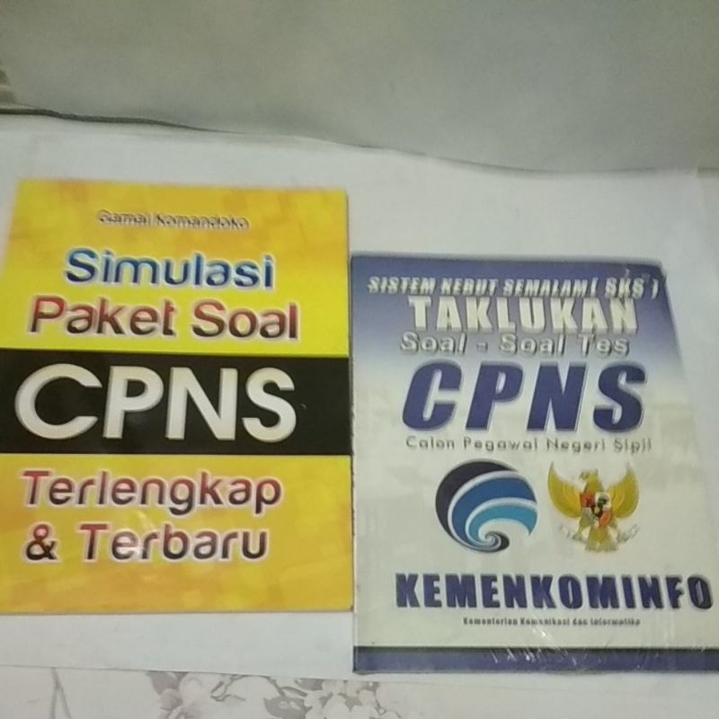 CABUTAN SIMULASI PAKET SOAL CPNS TERLENGKAP &  TERBARU dan  TAKLUKKAN SOAL SOAL TES CPNS