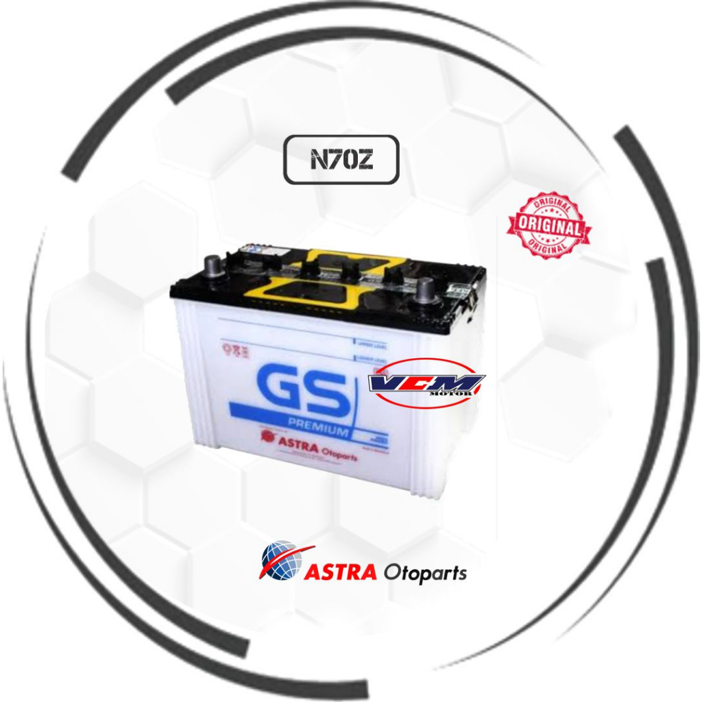 Accu N70Z 75Ah GS Astra Premium Mobil L300 Diesel / Hiace Diesel