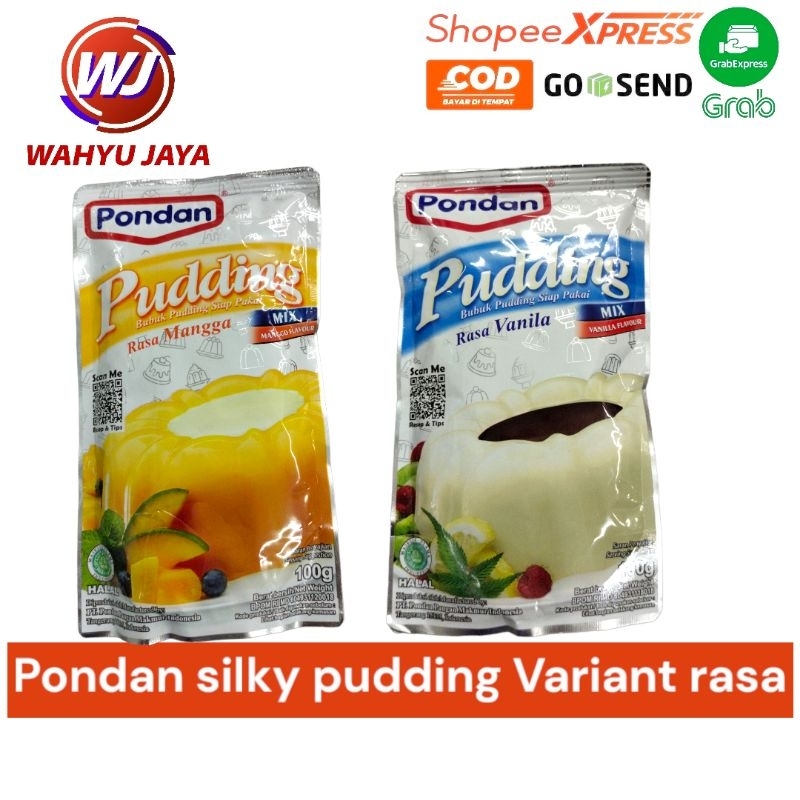 

Pondan pudding rasa vanilla,mangga 100gram