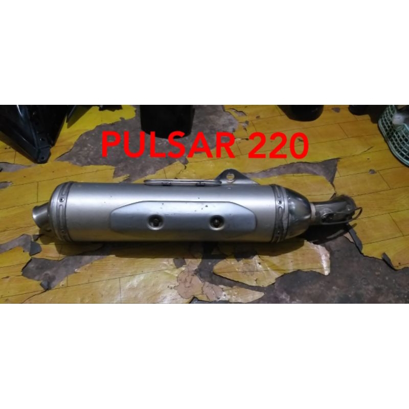 silincer knalpot bajaj pulsar 220 original 2nd copotan