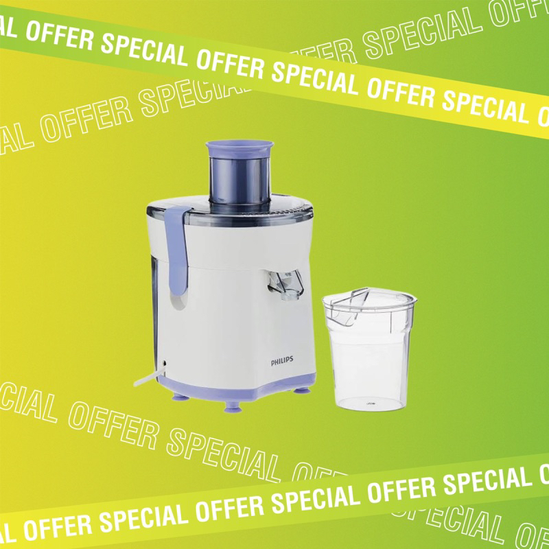 PHILIPS Juicer HR1811/71 Juice extractor - White