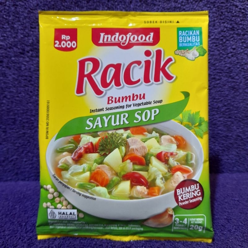 

RACIK BUMBU SAYUR SOP 20 GRAM / INDOFOOD BUMBU RACIK / BUMBU RACIK