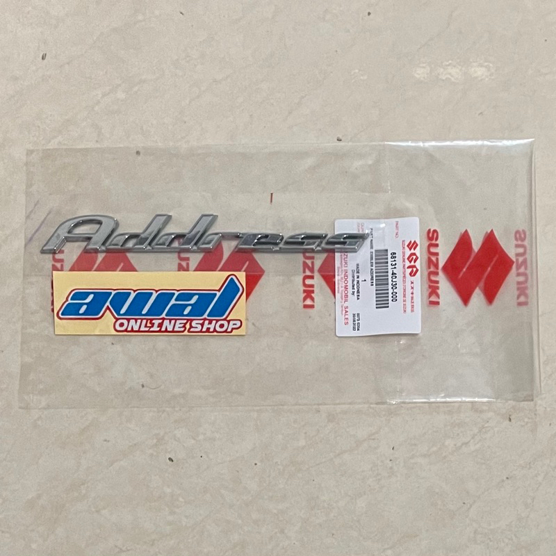EMBLEM SUZUKI ADDRESS ORIGINAL SGP