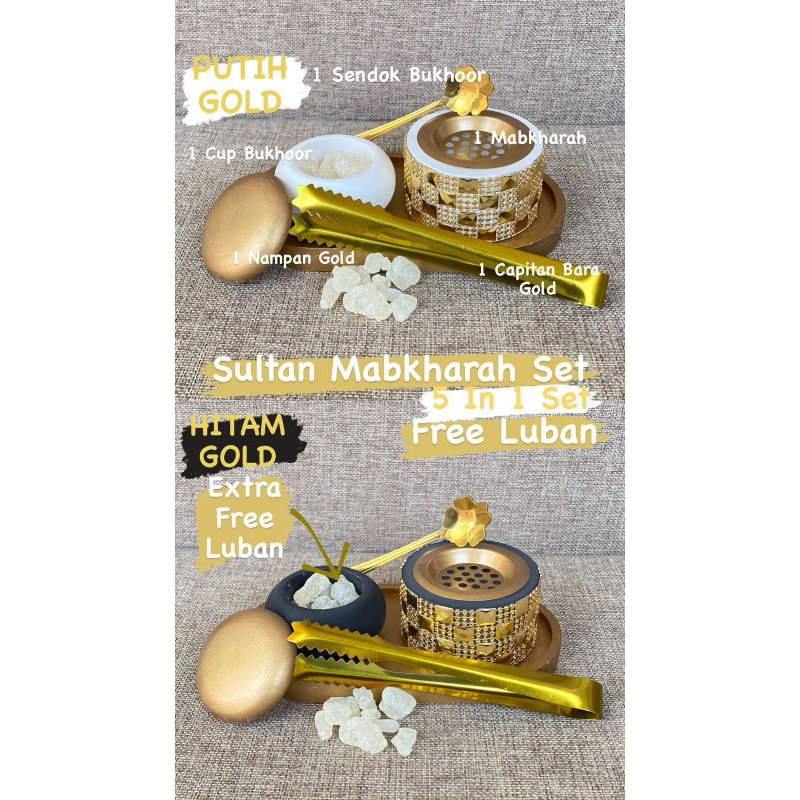 NEW MABKHARA AESTHETIC / TEMPAT DUPA / TEMPAT BUKHUR / MABKHARA SET / MABKHARA 5IN 1