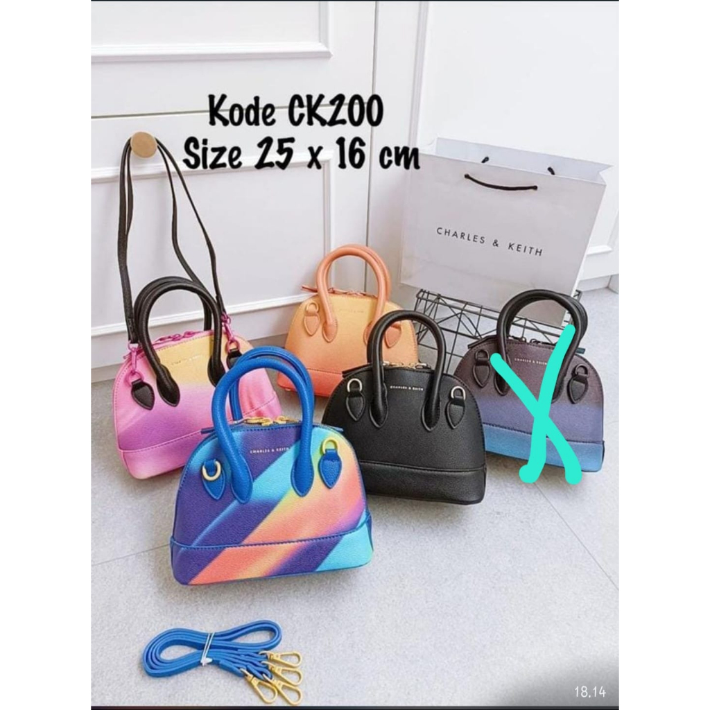 SHOULDER BAG TAS WANITA TAS SELEMPANG CK HARMONEE BOWLING BAG