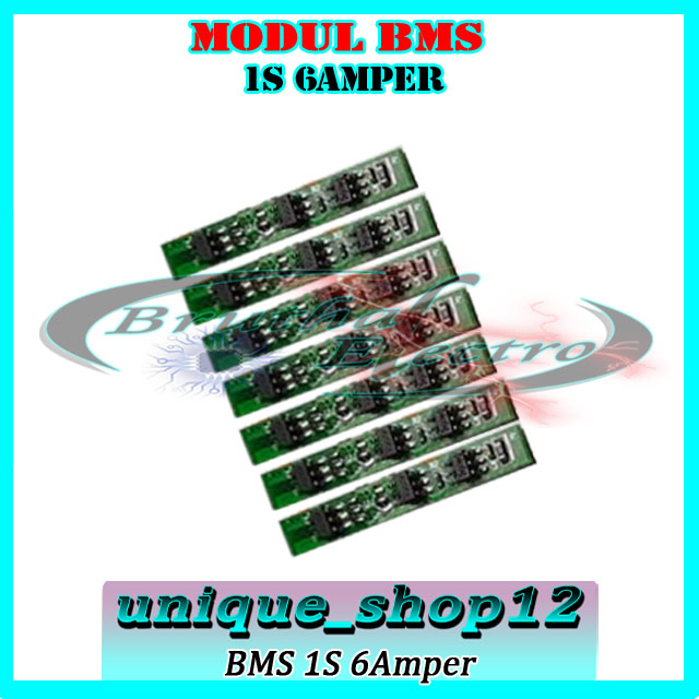 BMS Modul 1S 6Amper Module Pelindung Baterai 18650 Protection