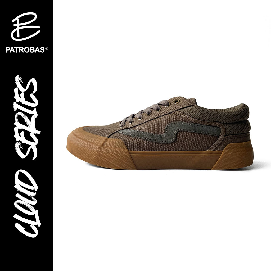 SEPATU PATROBAS CLOUD GUM LOW OLIVE ORIGINAL | SEPATU LOKAL