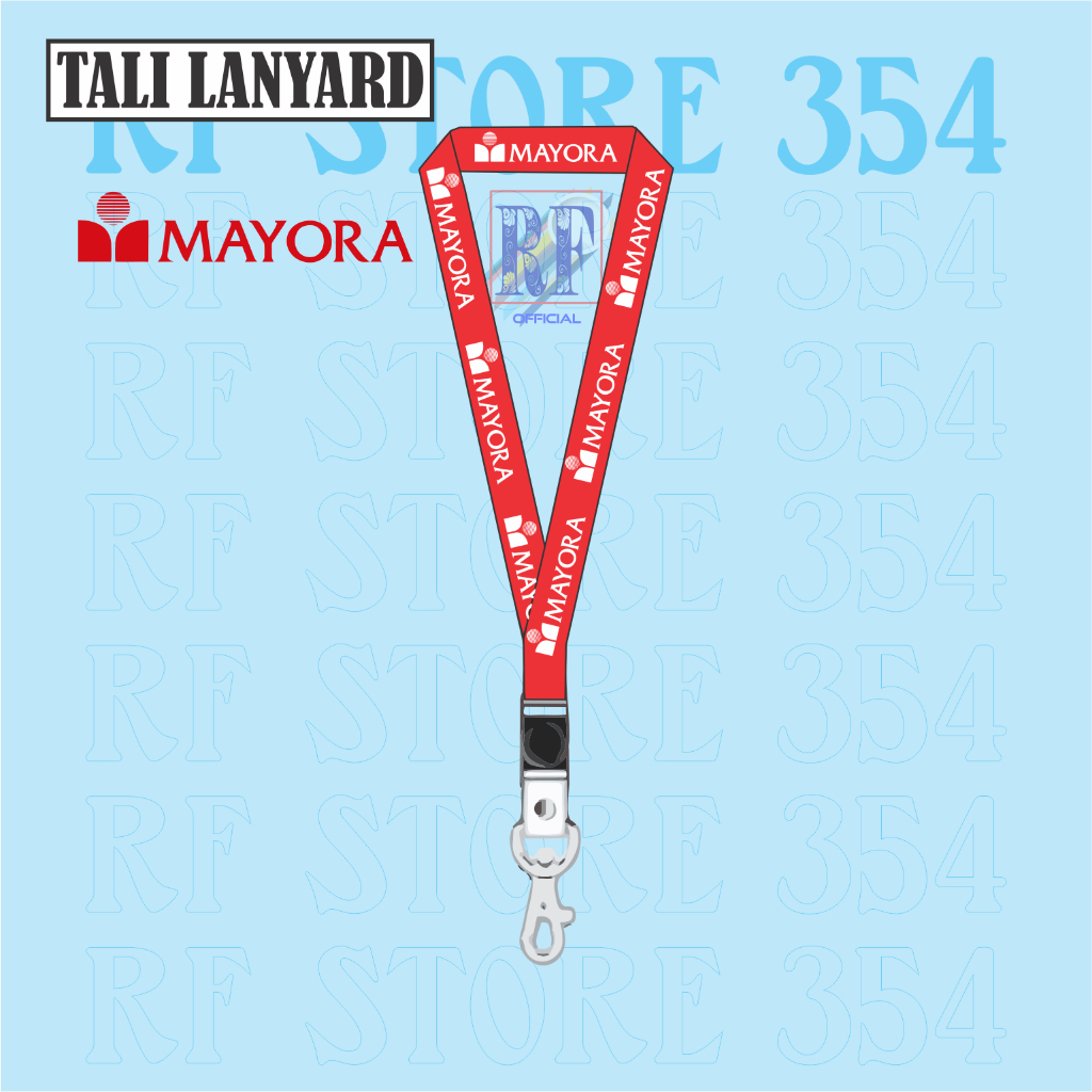

TALI LANYARD MAYORA LOGO - TALI ID CARD GANTUNGAN KUNCI GANTUNGAN FLASHDISK GANTUNGAN NAMETAG TALI LANYARD BEST SELLER COD