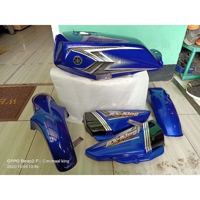 body bodi tengki tangki set rx king 2004 biru full emblem