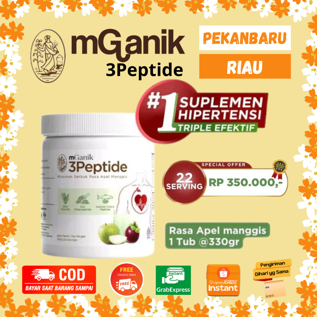 

mGanik 3Peptide Apel Manggis 330gr - Suplemen Jantung Kardiovaskular