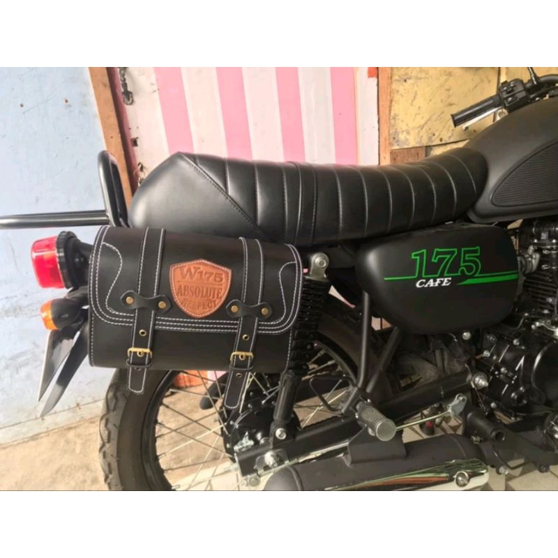 Tas samping motor W175.Side bag/Tas motor Kawasaki W175