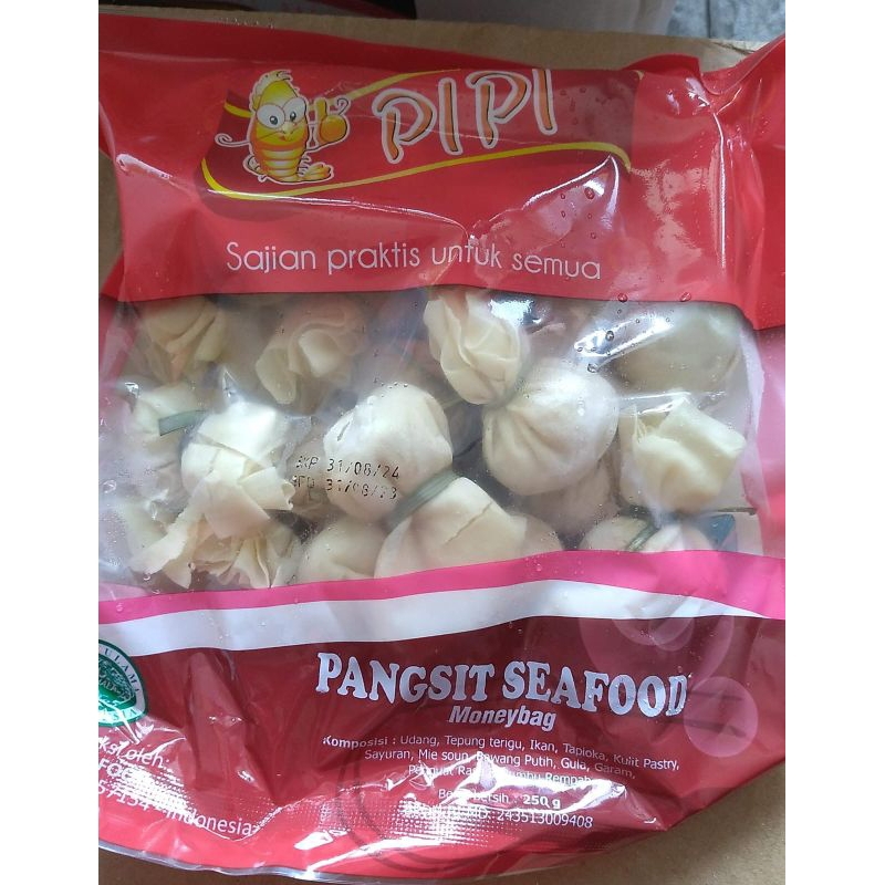 

pipi pangsit seafood/money bag 250gr