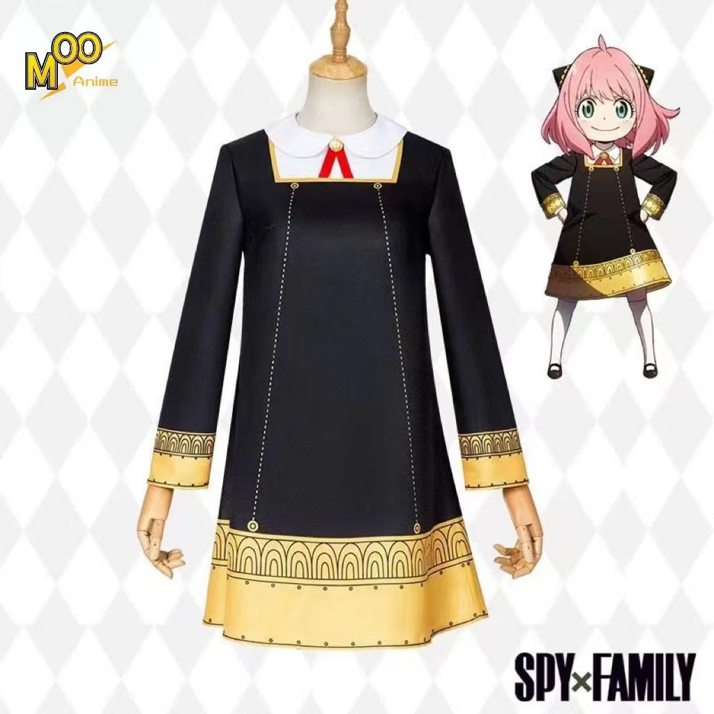Spy X Family Anya Forger Cosplay Costume full set Party Role Outfit Adults Kids Halloween Costume