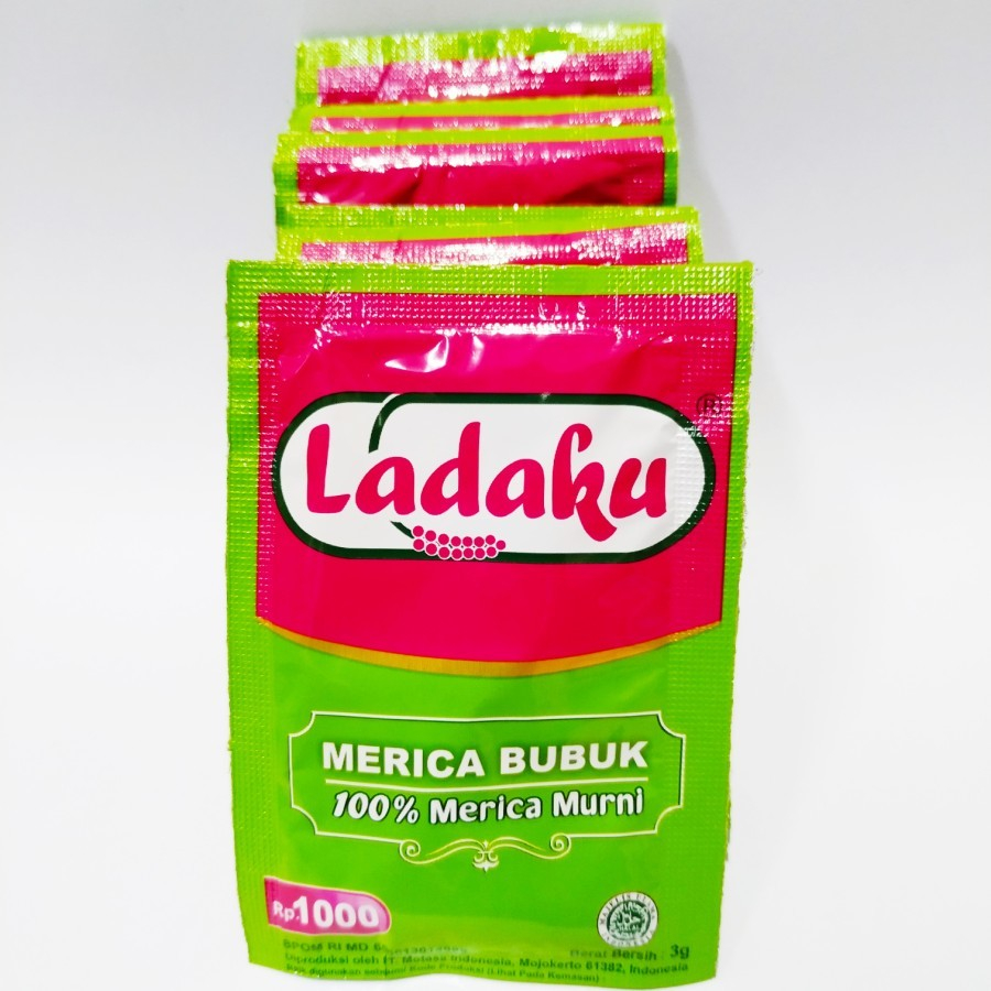 

Ladaku Merica Bubuk 3gr 1renceng isi 12sachet