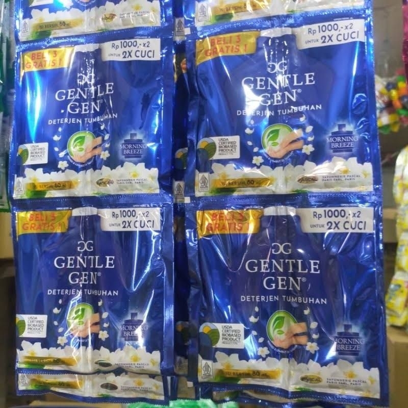 ( 80ml renceng isi 16 )Gentle Gent Deterjen Cair
