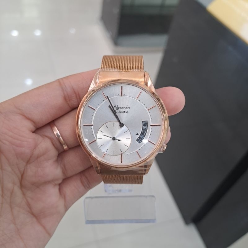 Alexandre Christie AC 8519 AC8519 Jam Tangan Unisex Stainless Steel Original & Garansi Internasional