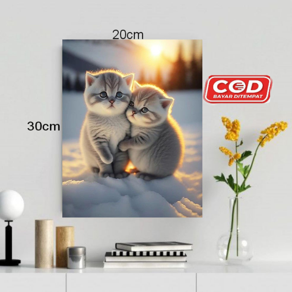 HIASAN DINDING GAMBAR KUCING/POSTER KAYU GAMBAR KUCING/POSTER GAMBAR KUCING/WALLDECOR