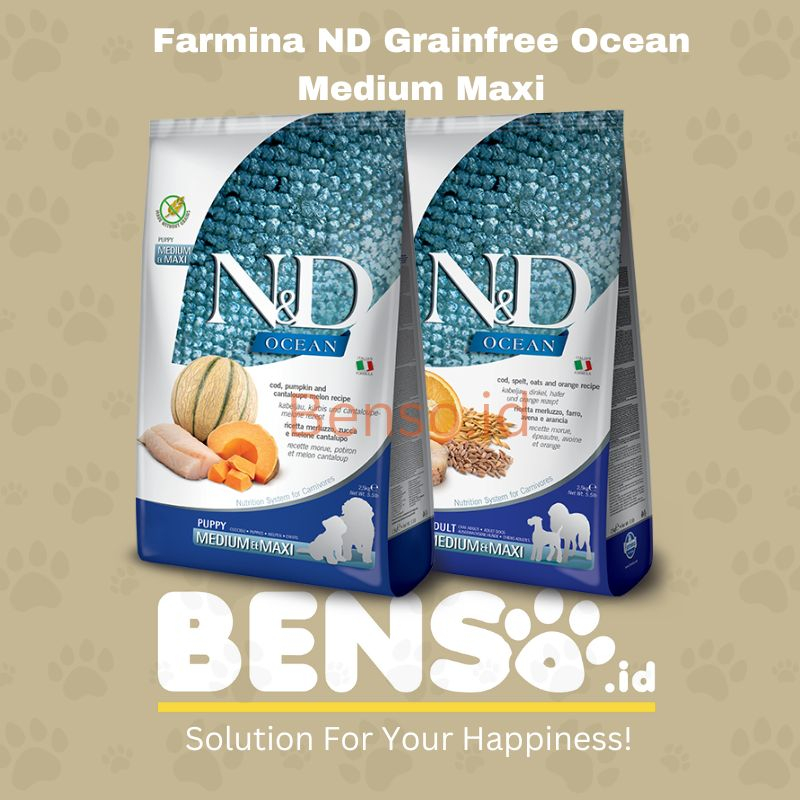 Sco DOGFOOD FARMINA ND GRAIN FREE MEDIUM MAXI 12kg
