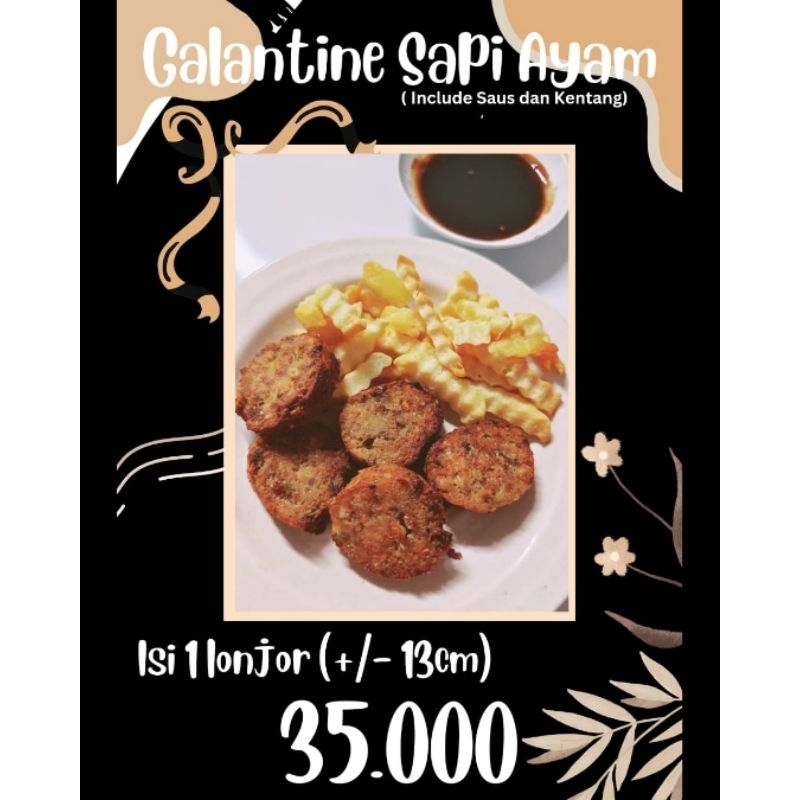 Galantin Sapi Ayam Mix Frozen