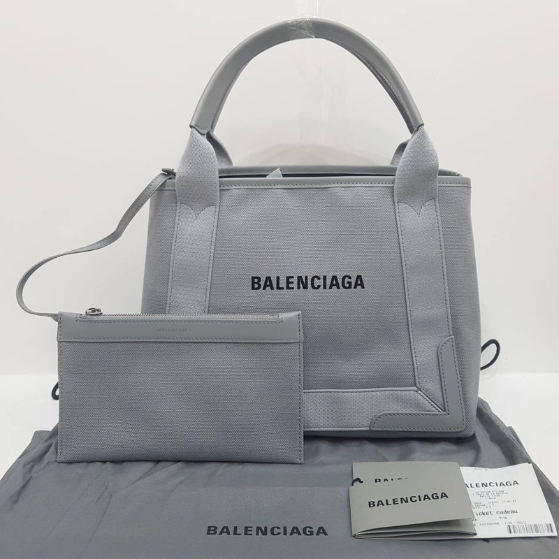 BALENCIAGA Cabas tote bag canvas grey