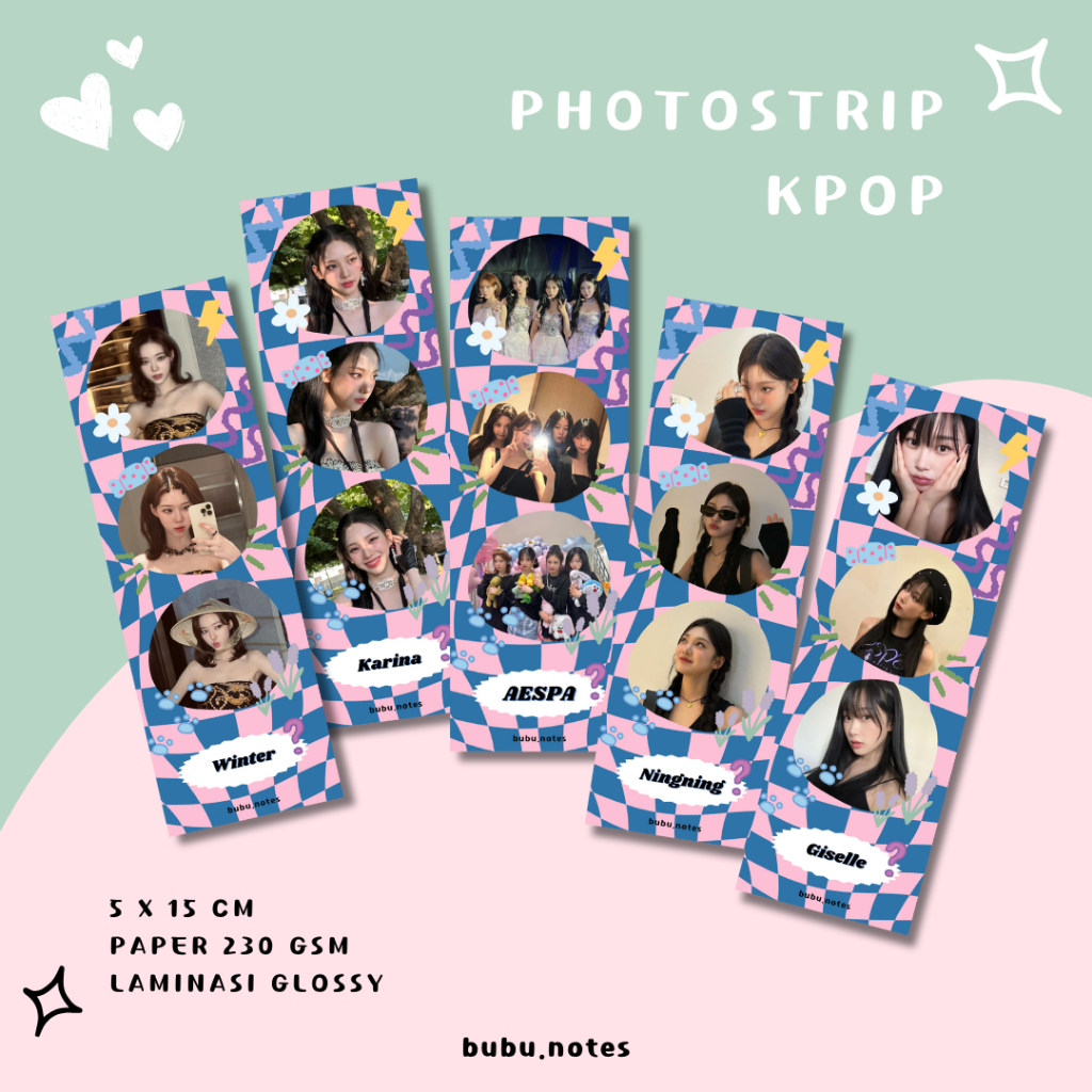 AESPAA Photostrip Kpop Photo Idol Merchandise Photobox Photobooth Fankit