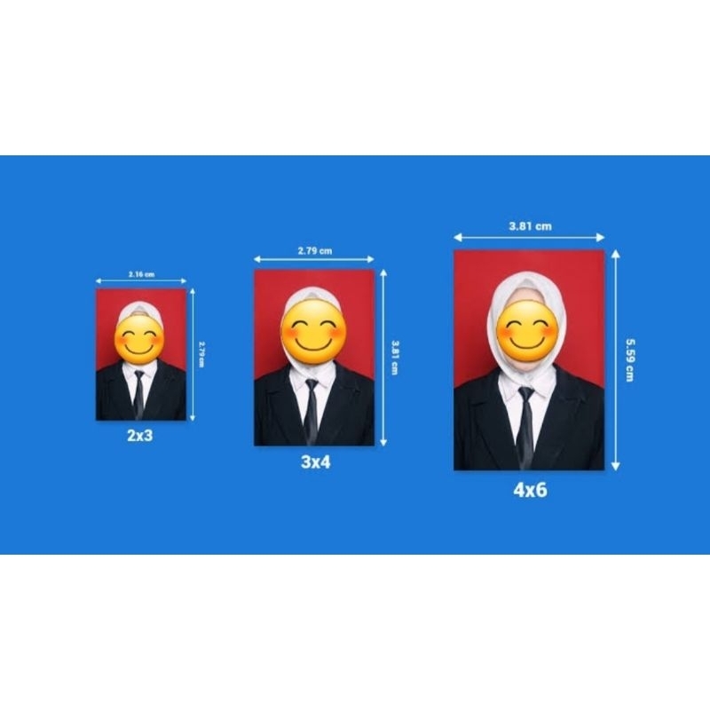 CETAK PAS FOTO 2X3 3X4 4X6 PER 5 LEMBAR
