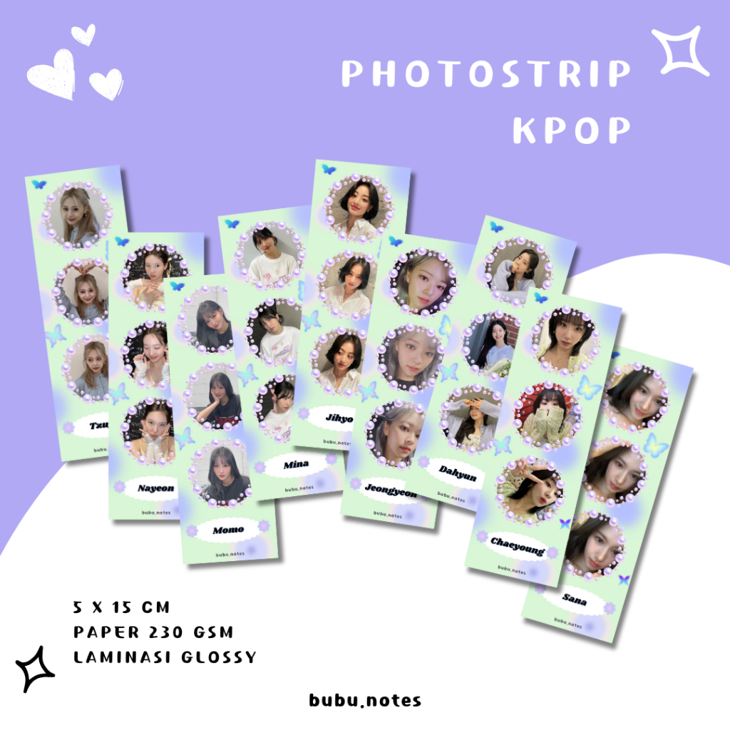 TWI¢E Photostrip Kpop Photo Idol Merchandise Photobox Photobooth Fankit