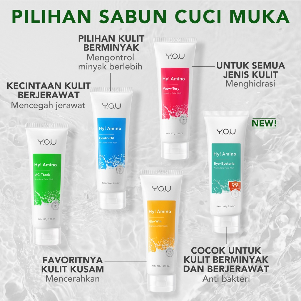 YOU Hy Amino Facial Wash || Sabun Cuci Muka