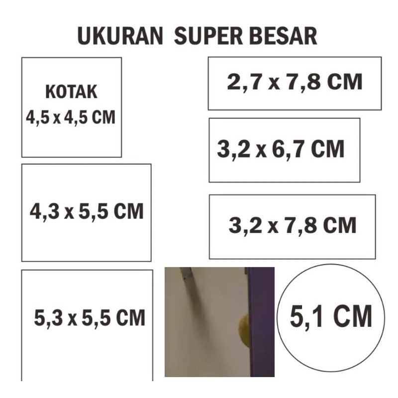 

Stempel plastik permanen/kertas/kardus/sterofoam Custom bebas desain sesuai Pesanan.