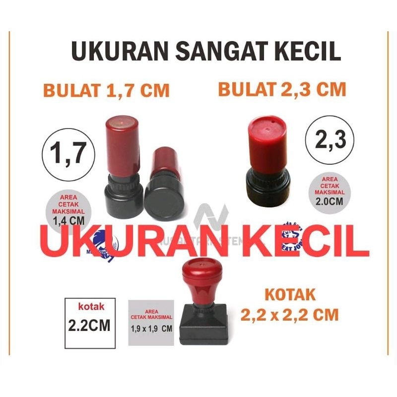 

Stempel Custom plastik permanen/kertas/kardus/sterofoam bebas desain sesuai dengan Pesanan