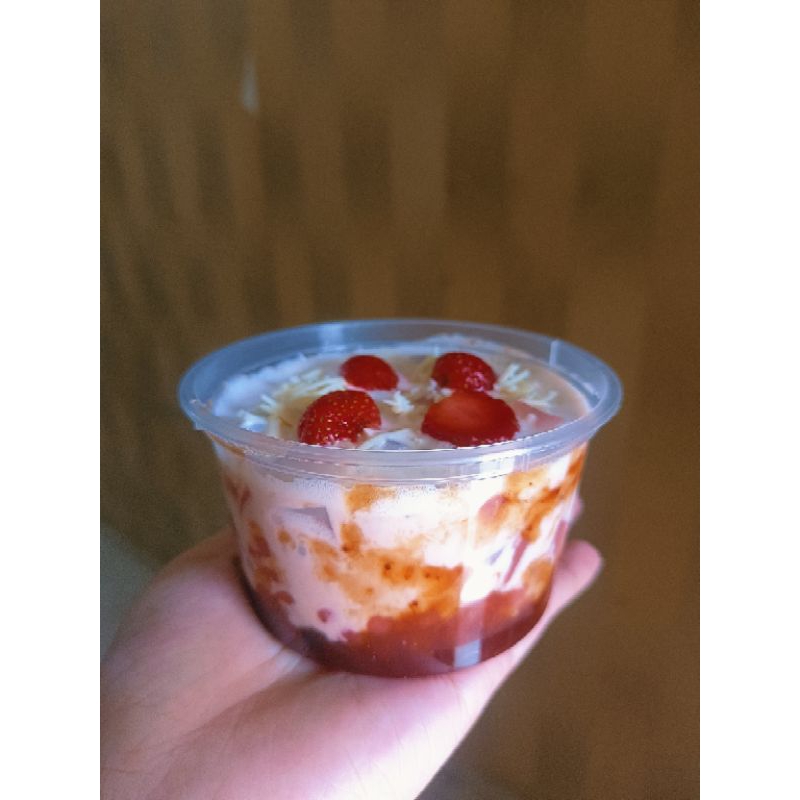 

strawberry milk cheese