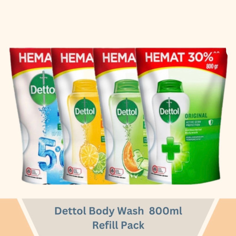 Dettol Sabun Mandi Cair Refill 800ml