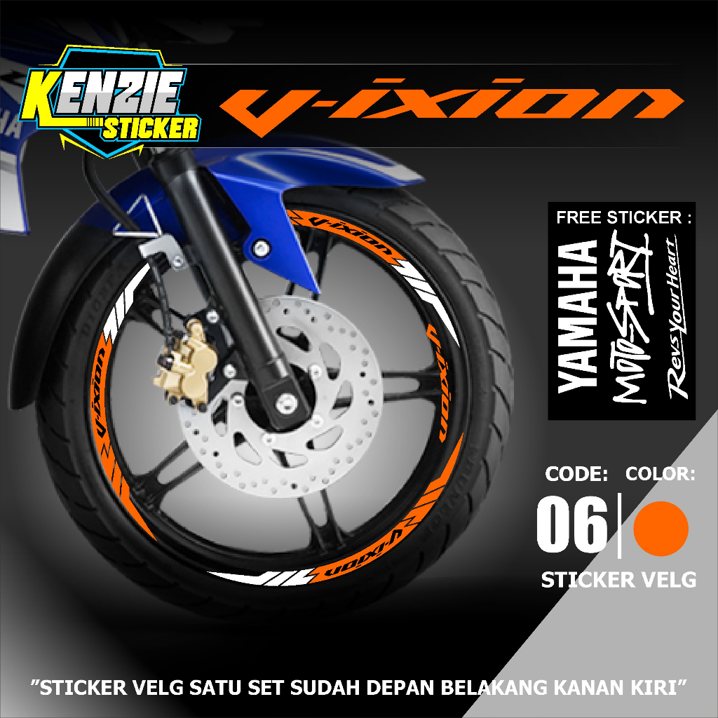 stiker velg vixion cutting stiker vixion lis velg vixion old new - sticker motor sticker cutting vel