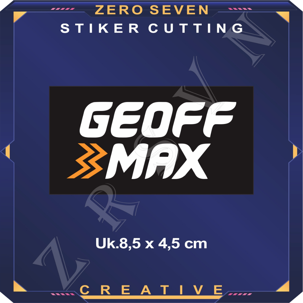 

STIKER GEOFF MAX / RACING / STIKER MOTOR / LAPTOP / TUMBLER / AESTHETIC / VYNIL / ANTI AIR / PRINT & CUT