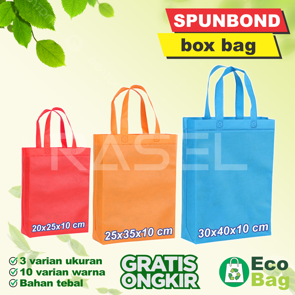 

Tas spunbond 20x26x10 25x35x10 30x40x10 souvenir pengajian aqiqah wedding berkat seminar ulang tahun