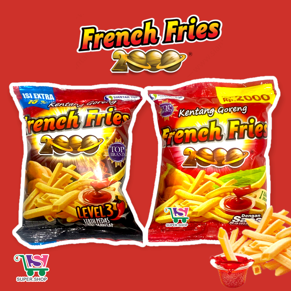 

French Fries 2000 Chiki Snack Kentang 14 Gram