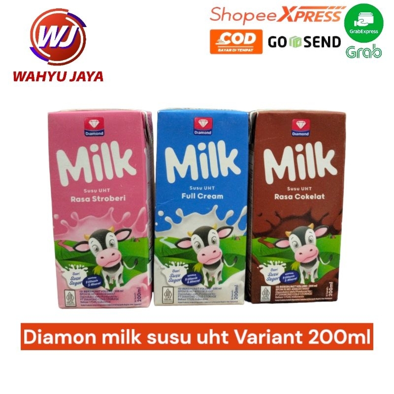 

Diamon milk susu uht Variant 200 mili