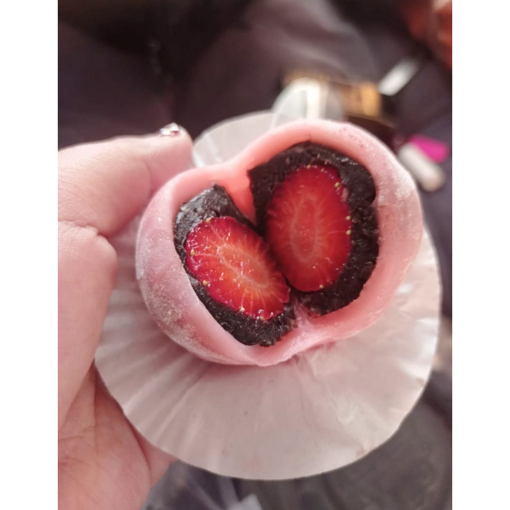 

Mochi Diafuku Mochi Isi Strawberry Moci Coklat Stroberry