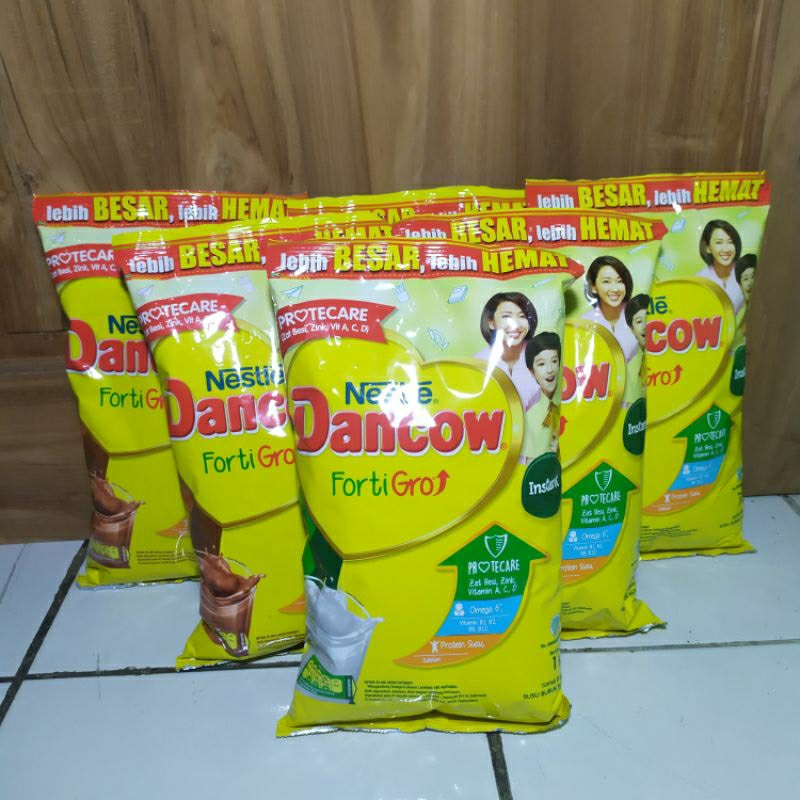 Susu Dancow fortigro 1 kg instan coklat fortigo fortigrow bubuk kiloan pertumbuhan tinggi anak 5 6 7