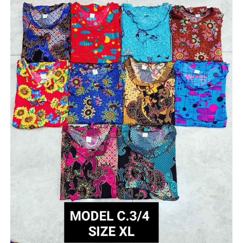 baju BATIK BAGAN Metta | SIZE XL celana 3/4 | MODEL CEWEK BATIK BAGANSIAPIAPI