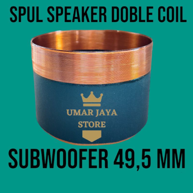 SPUL SPEAKER DOBLE COIL 49,5 MM SPUL SPIKER SUBWOOFER DOBEL KOIL