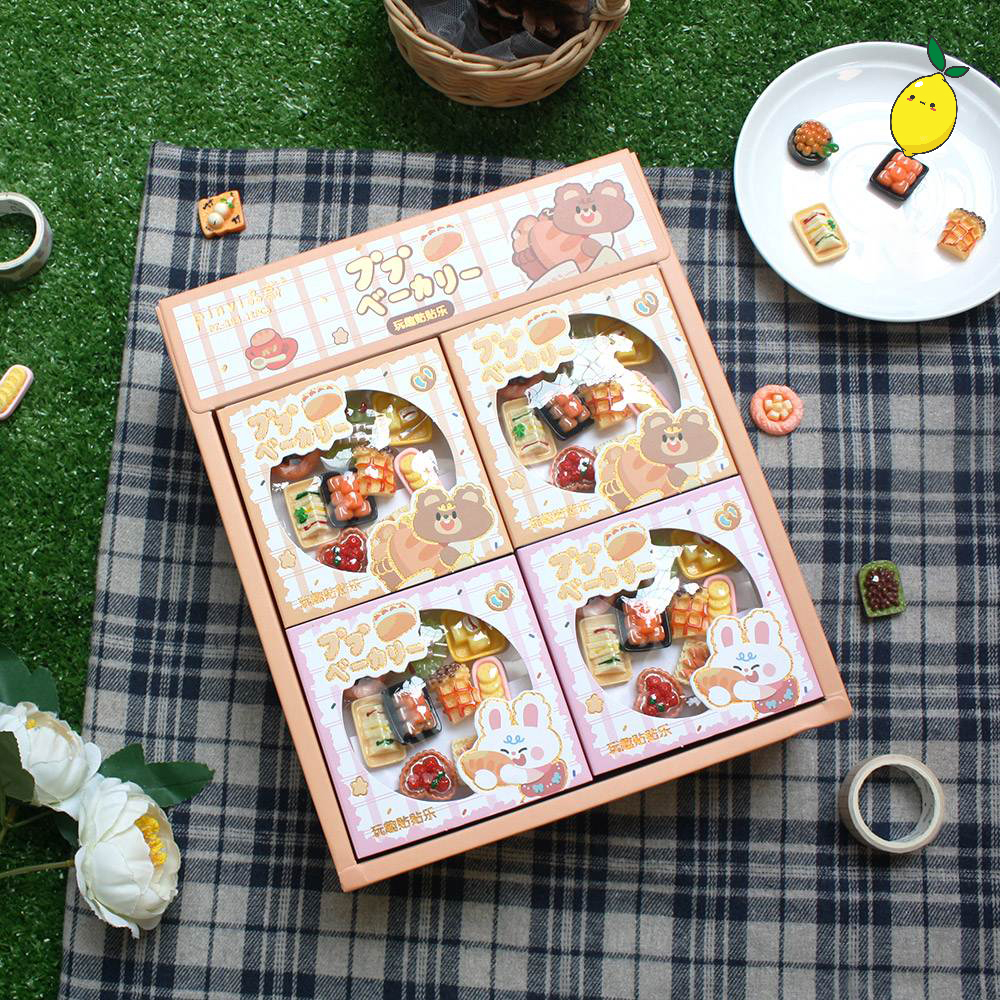 

Stiker 3D Bubu Bakery Season 1 & 2 3D Miniature Food Stickers