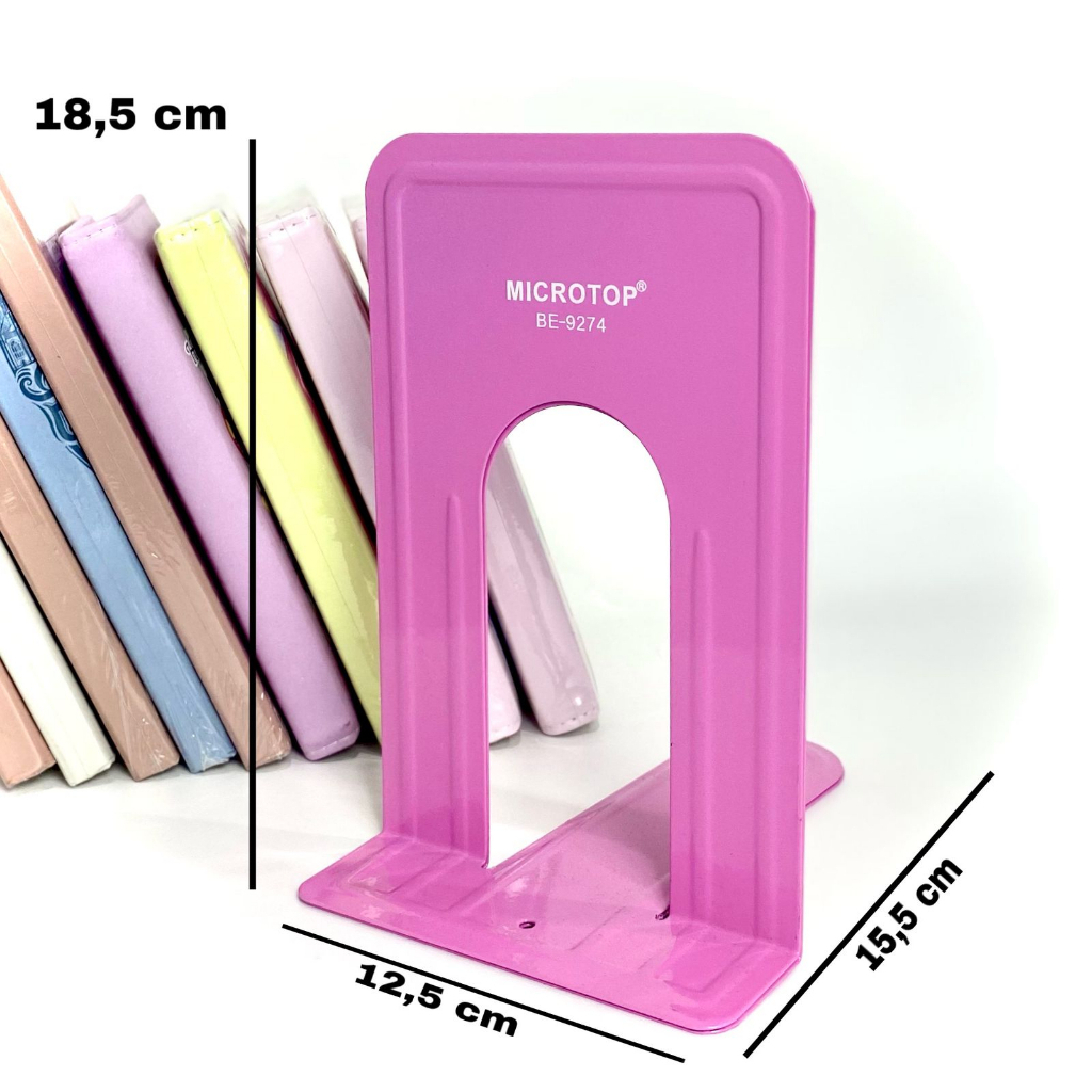 

BOS Book End/ Pembatas Buku Besi / Pembatas Buku/ Sekat Sekatan Buku