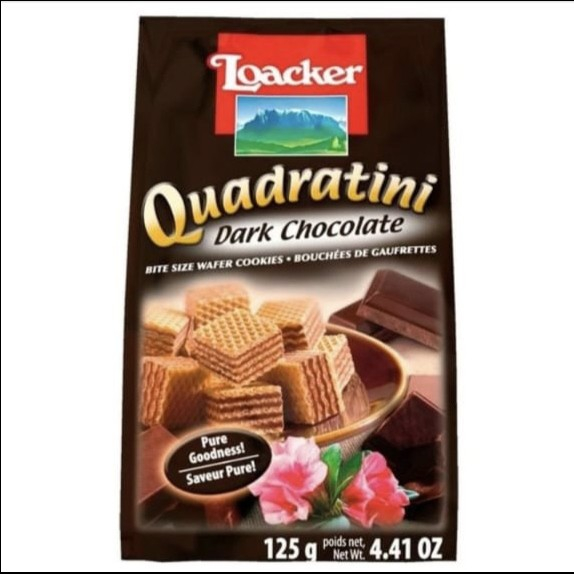 

LOACKER QUADRATINI DARK CHOCO 125G