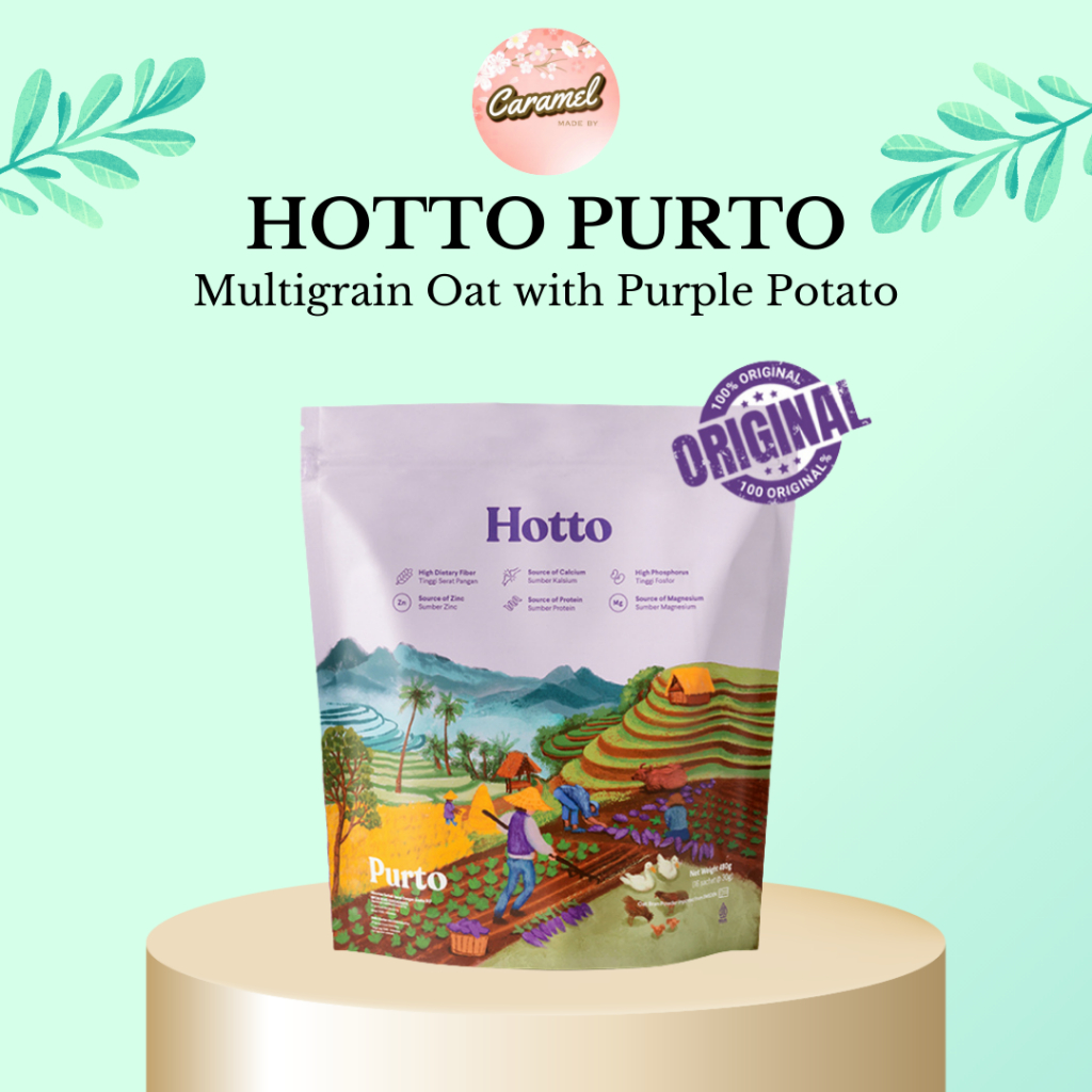 

HOTTO PURTO Multigrain Oat with Purple Potato - 1 Pouch isi 16 Sachet