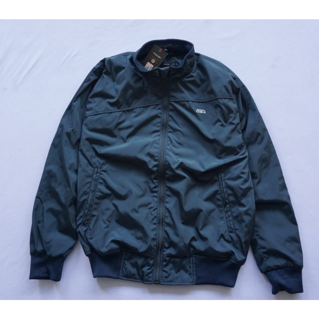 ROCKCABLE Jaket Pria Casual Simple Original Distro / Jaket Bomber Taslan Waterproof Best Seller
