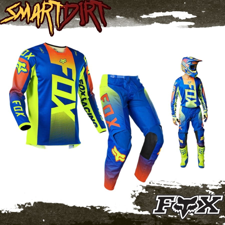 Jersey FOX 180 Oktiv Blue Motocross Jerset FOX 180 Oktiv Blue Original